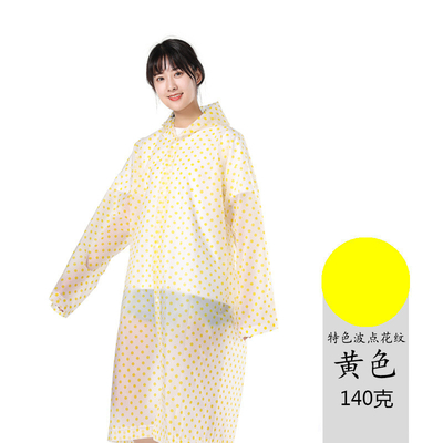 Rainy Outdoor Activity Hiking Long Reusable Waterproof EVA Raincoat for Adults