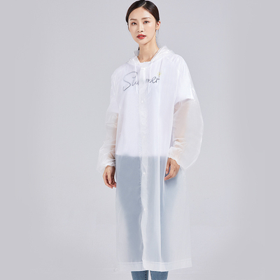 Fishing Supplies 100%EVA Fabric Waterproof Raincoat with Custom Logo and Light Fashion