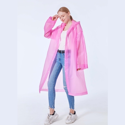 Fishing Supplies 100%EVA Fabric Waterproof Raincoat with Custom Logo and Light Fashion