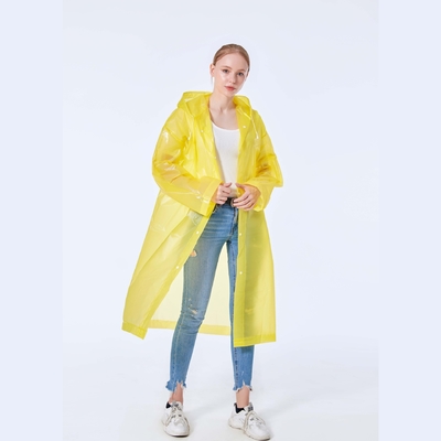 Fishing Supplies 100%EVA Fabric Waterproof Raincoat with Custom Logo and Light Fashion