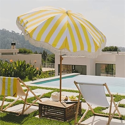 Large Pop Up Anti-UV Portable Sunshade Beach Tent with Customized Logo Fiberglass Frame