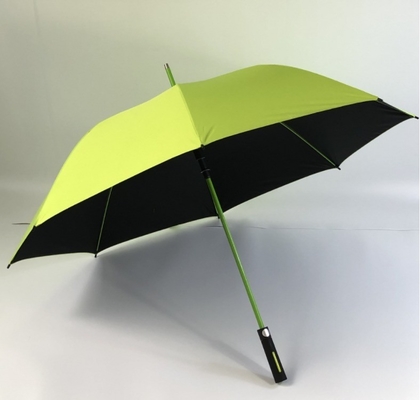 Straight Pattern Golf Size Rain Umbrella with EVA Soft Handle and Silver Coating