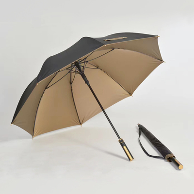 Straight Pattern Golf Size Rain Umbrella with EVA Soft Handle and Silver Coating
