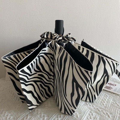 Knock warm yellow Zebra umbrella women's sun and rain dual- sunscreen vinyl daily products
