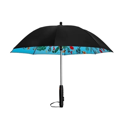 Your Travel Essential UV Protect Auto Open Umbrella with USB Charger and Custom Logo