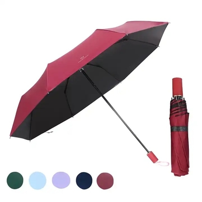Custom Black Wood Aluminum Hand Commerical Foldable Umbrella with Minimalism Style