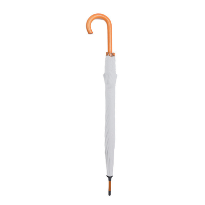 Customized Color Umbrellas in Spain with Long Fiberglass Frame and Wooden Handle