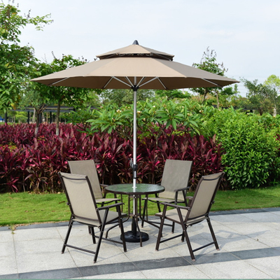 Minimalist Design Style Aluminum Garden Sunshade for Balcony Table and Chair Umbrella