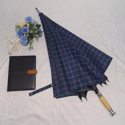 Large Waterproof Japanese and Korean Style Plaid Golf Umbrella Custom Logo Made in Japan