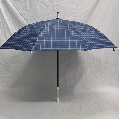 Large Waterproof Japanese and Korean Style Plaid Golf Umbrella Custom Logo Made in Japan