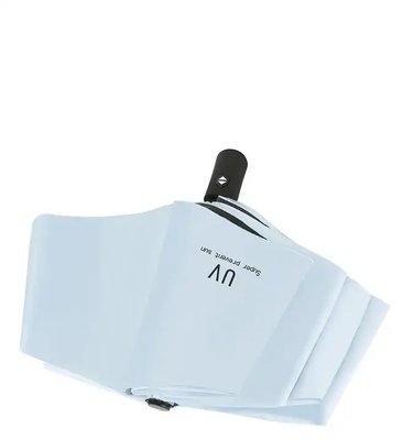 Minimalism Style Three-fold Automatic Umbrella with Sunscreen and Dual UV Protection