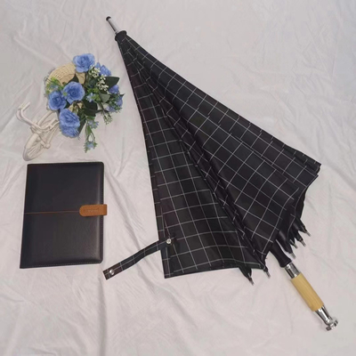 Large Waterproof Japanese and Korean Style Plaid Golf Umbrella Custom Logo Made in Japan