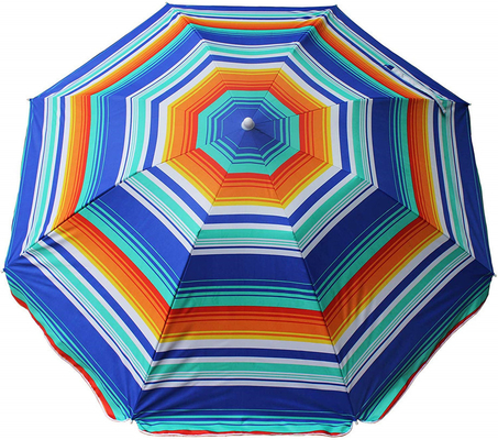 Stylish Sunshade Patio Umbrella with Tassels and Customized Logo Printing