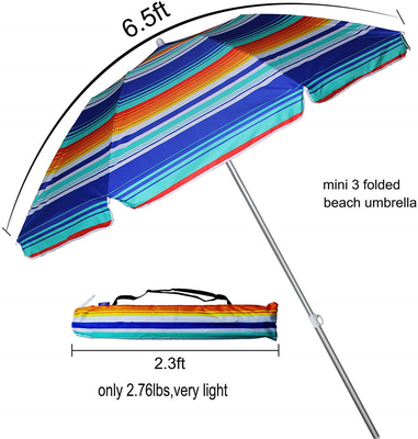 Stylish Sunshade Patio Umbrella with Tassels and Customized Logo Printing