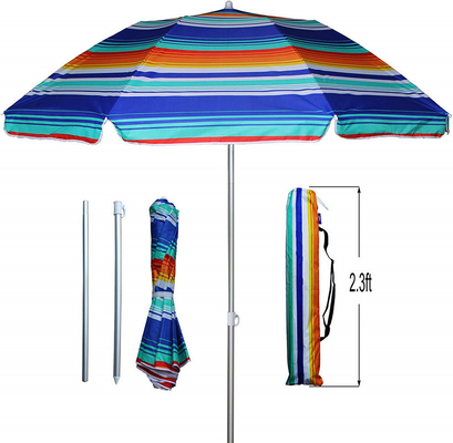 Stylish Sunshade Patio Umbrella with Tassels and Customized Logo Printing