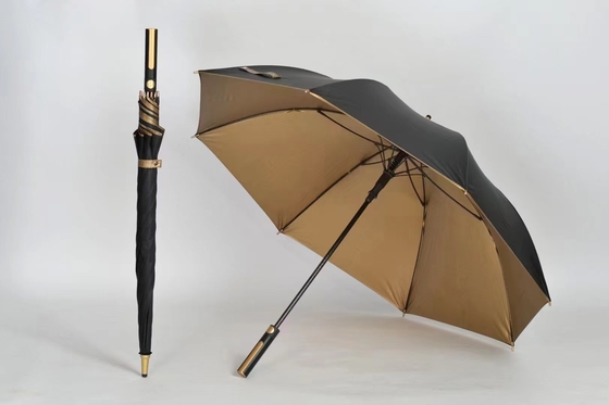 120cm Open Diameter X103 UV Protect Golden Coating Umbrella for Business and Golfing