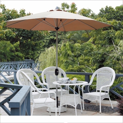 Plastic Tips Wooden Beach Patio Cafe Garden Swimming Pool Outdoor Restaurant Umbrella All in 1