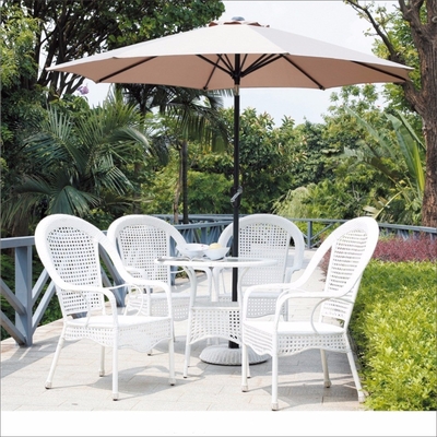 Plastic Tips Wooden Beach Patio Cafe Garden Swimming Pool Outdoor Restaurant Umbrella All in 1