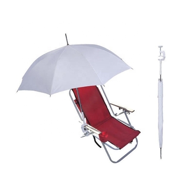 Custom Straight 23 Inch Beach Chair Bike Umbrella Clamp for Baby Pongee Fabric