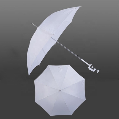 Custom Straight 23 Inch Beach Chair Bike Umbrella Clamp for Baby Pongee Fabric