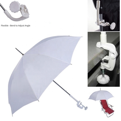 Custom Straight 23 Inch Beach Chair Bike Umbrella Clamp for Baby Pongee Fabric