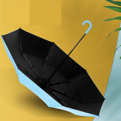 Girls' Three-folding Sunblock Umbrella with UV Protection and Dual-purpose Function
