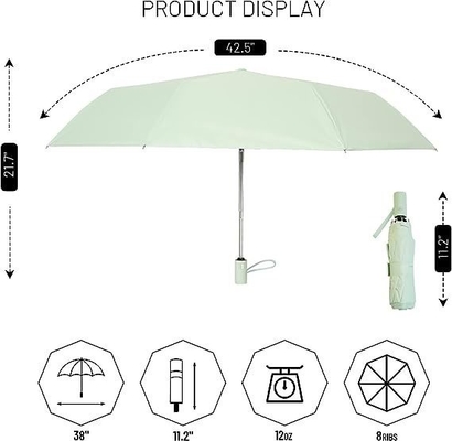 Large Automatic Folding Umbrella Sun and Rain Protection with Double Layer Design