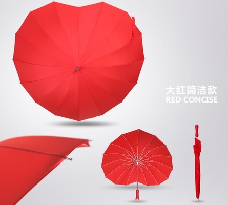 Adults Party Performance Umbrella with Customized Logo and Unique Design Heart Shaped
