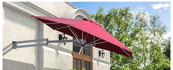 Outdoor Villa Patio Telescopic Folding Sun Umbrella with Air Vent and All in 1 Function