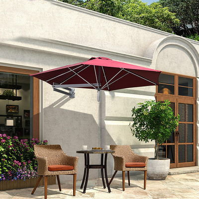 Outdoor Villa Patio Telescopic Folding Sun Umbrella with Air Vent and All in 1 Function