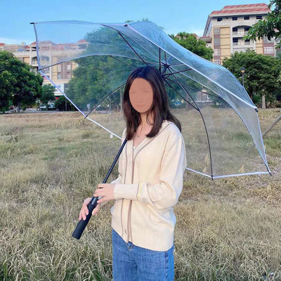 Extra Large Windproof PVC Umbrella Transparent Golf Umbrella with Personalized Logo