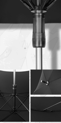 Custom Logo Printed Windproof Umbrella with Flower Shaped Design and Special Frame