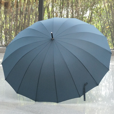27 Inch 16 Ribs Golf Straight Umbrella with Wooden Handle Personalized Customized Item