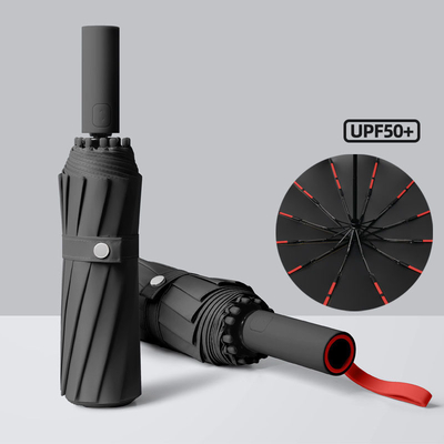 Fully-Automatic Bone Umbrella Large Size UV Protection Custom Advertising Logo Special Handle