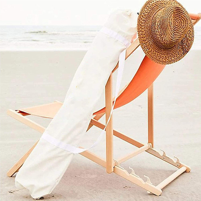 Customized Printing Wooden Patio Umbrella with Tassels Customer's Logo Customization