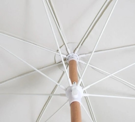 Travel-Friendly Fringed Beach Sun Parasol with Cotton Tassels and All-in-1 Function