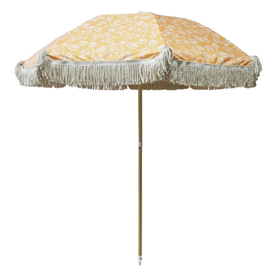 Tourist Attraction Must-Have Outdoor Tassel Beach Umbrella with Umbrellas Base