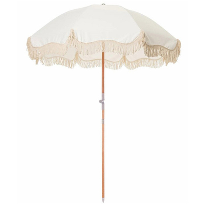 Tourist Attraction Must-Have Outdoor Tassel Beach Umbrella with Umbrellas Base