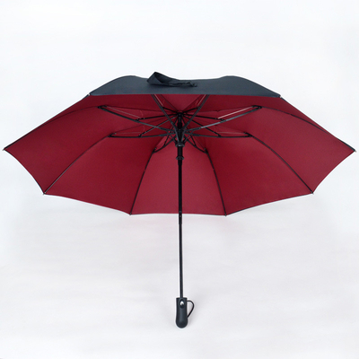 Pongee and Polyester Double-layer Golf Umbrella Suitable for Two People Easy to Carry