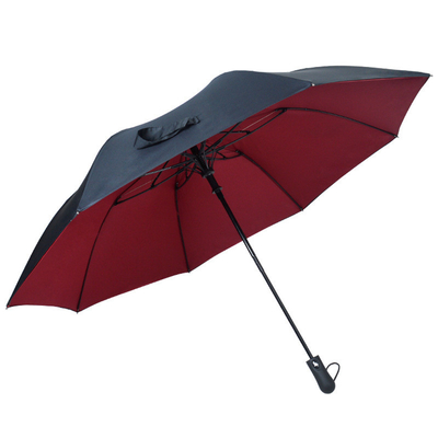 Pongee and Polyester Double-layer Golf Umbrella Suitable for Two People Easy to Carry