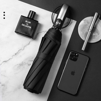 3 Folding Automatic Business Umbrella Anti UV Resistant for Outdoors All in 1 Function