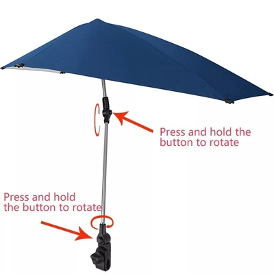 Agile Supply Chain Customization 4-Way Swiveling Sun Umbrella with Manual Control