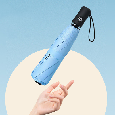 Customized Creative Solid Color Portable Folding Umbrella for Patio Garden and Outdoor