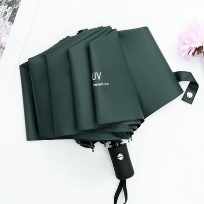Customized Creative Solid Color Portable Folding Umbrella for Patio Garden and Outdoor