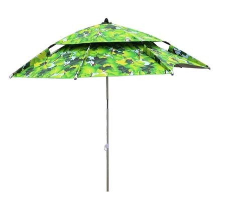Double Leaf Reinforced 2 M 2.4 M Folding Universal Rain Protection Sunscreen Umbrella