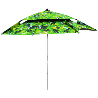 Double Leaf Reinforced 2 M 2.4 M Folding Universal Rain Protection Sunscreen Umbrella
