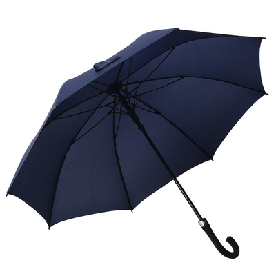 Adults 27-inch 8-bone Golf Umbrella with Curved Handle and Customized Logo Retro Design