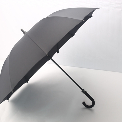 Adults 27-inch 8-bone Golf Umbrella with Curved Handle and Customized Logo Retro Design
