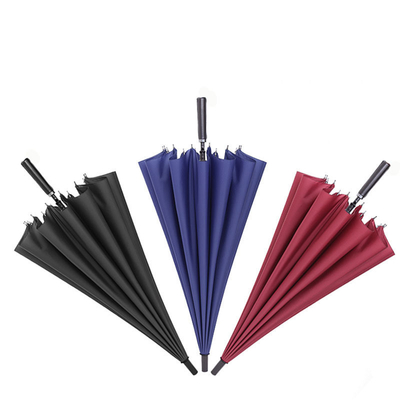 Fiberglass Frame 16 Bone Straight Advertising Golf Umbrella for Business Hotel Gift