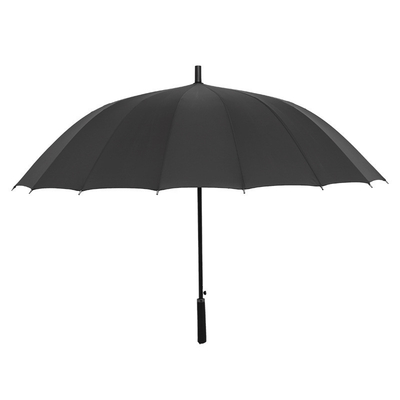 Fiberglass Frame 16 Bone Straight Advertising Golf Umbrella for Business Hotel Gift